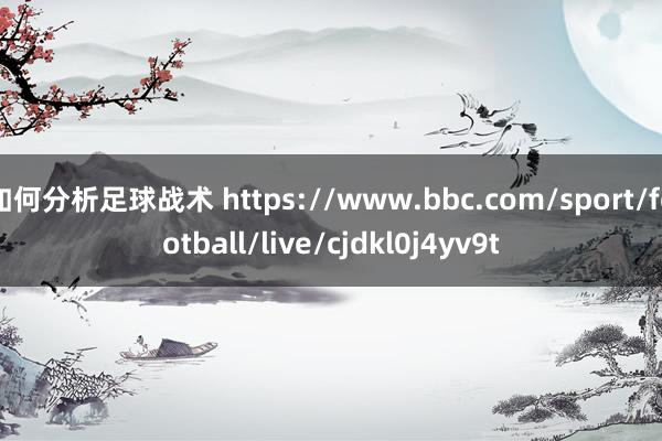 如何分析足球战术 https://www.bbc.com/sport/football/live/cjdkl0j4yv9t