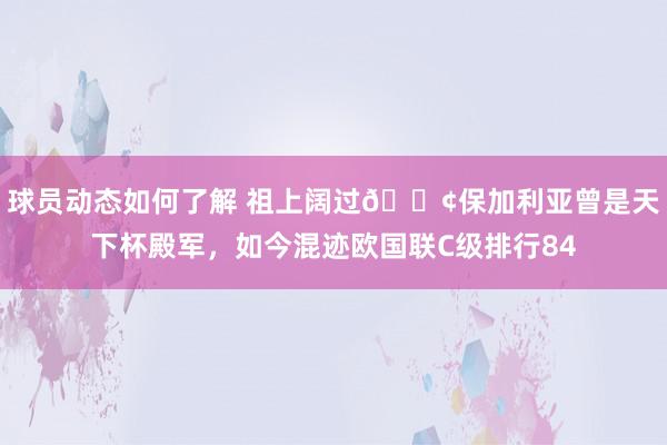 球员动态如何了解 祖上阔过😢保加利亚曾是天下杯殿军，如今混迹欧国联C级排行84