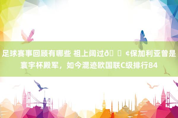 足球赛事回顾有哪些 祖上阔过😢保加利亚曾是寰宇杯殿军，如今混迹欧国联C级排行84