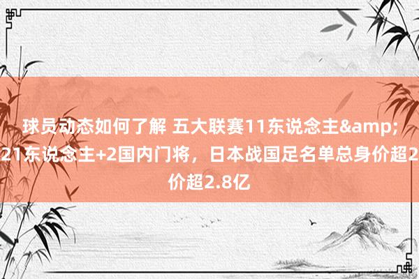 球员动态如何了解 五大联赛11东说念主&旅欧21东说念主+2国内门将，日本战国足名单总身价超2.8亿